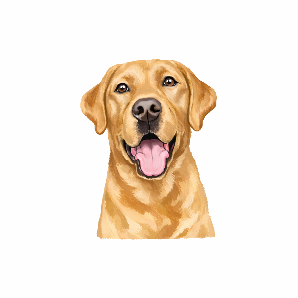 Yellow Labrador Ceramic Hanging Decoration