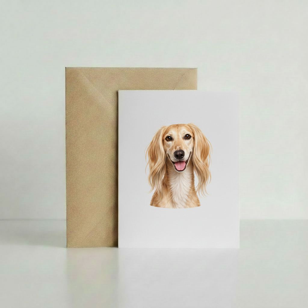 Saluki Greeting Card
