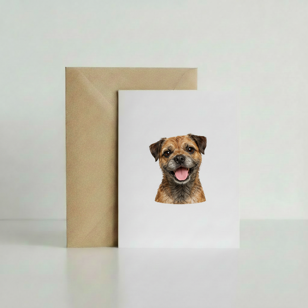 Border Terrier Greeting Card