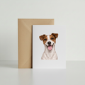 Jack Russell Greeting Card Mockup