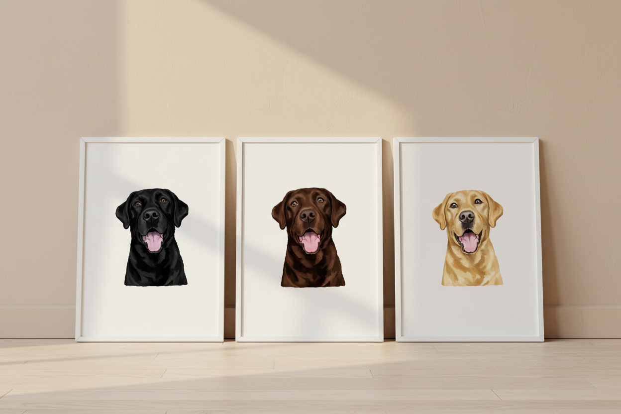 Three Labradors Banner - No Logo